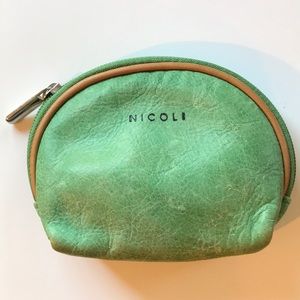 Italian leather coin purse